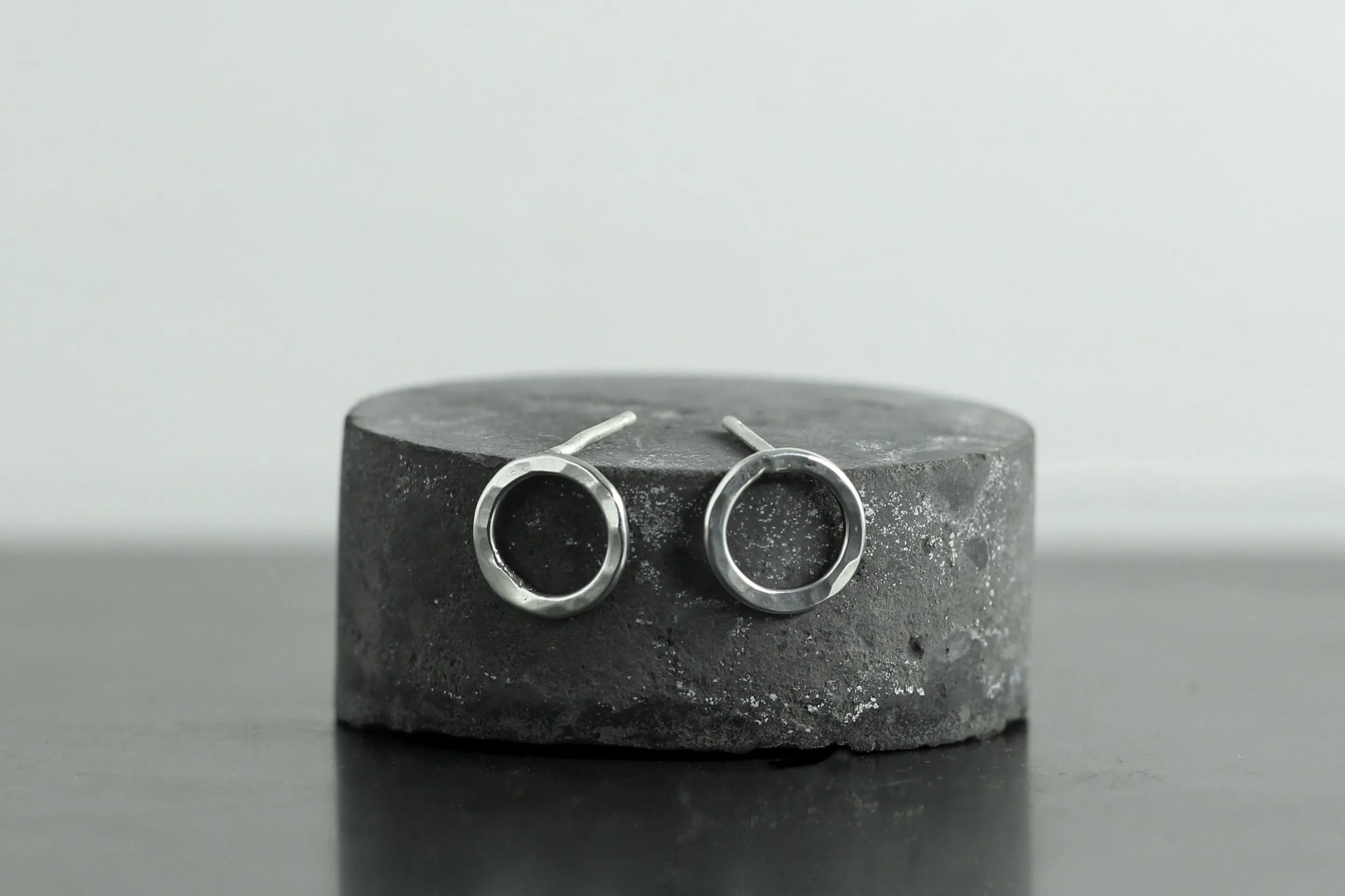 Silver Little Round Studs