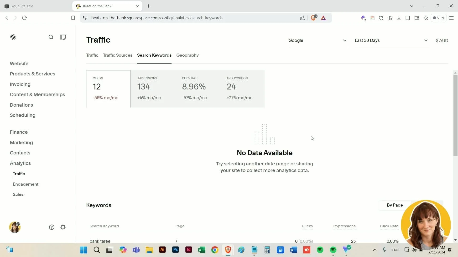 Connecting Google Search Console