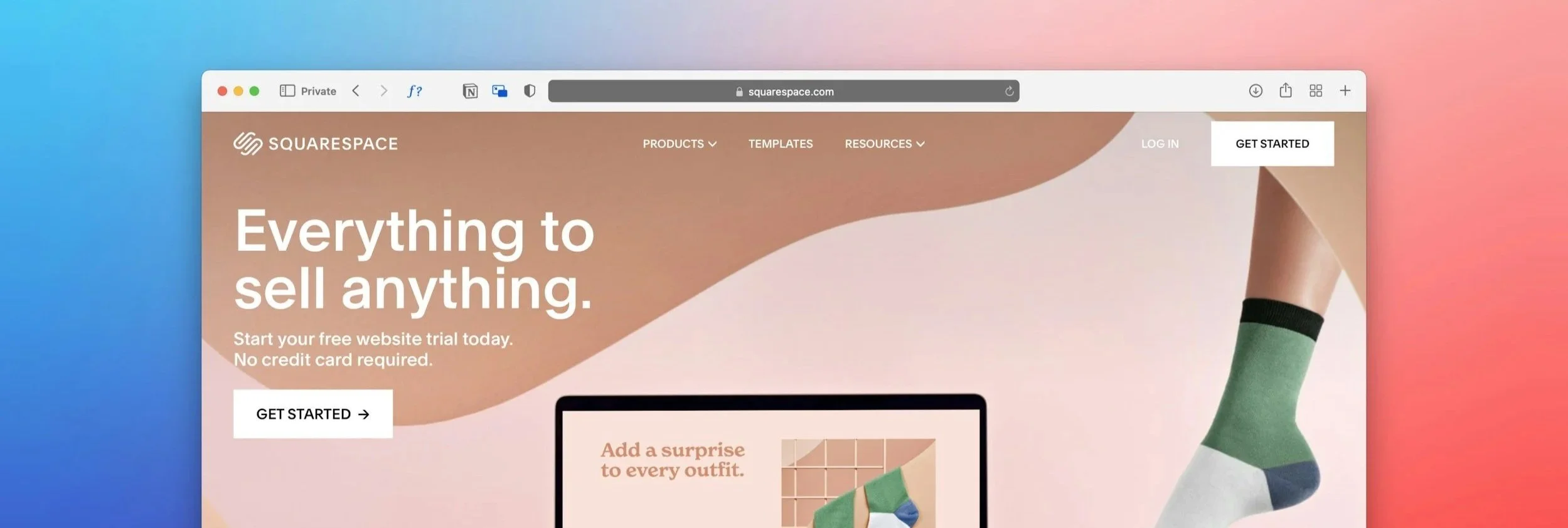 Website Builder: Squarespace