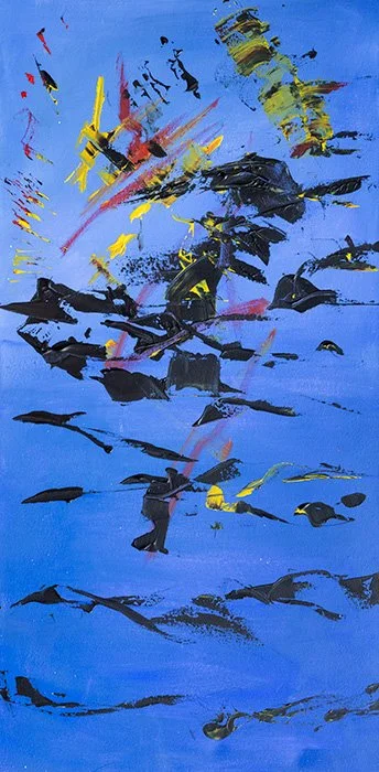 Night Flight, Acrylic on Canvas, 81 x 102cm