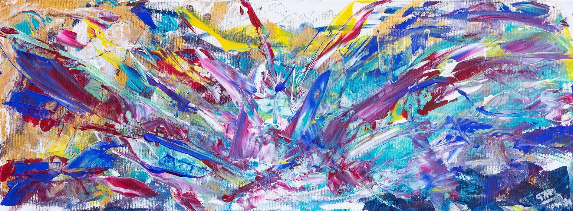 Metamorphosis, Acrylic on Canvas, 81 x 30cm