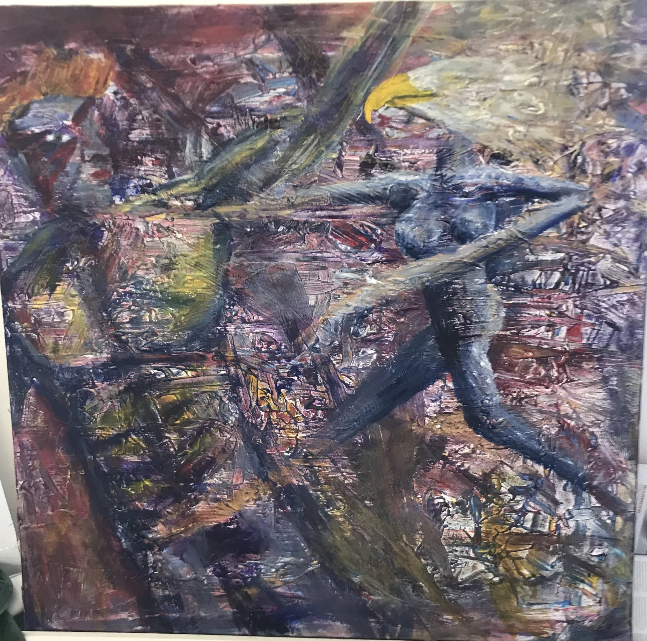 Mars & Venus, 120x120, Acrylic on Canvas, 2022.  
Exhibitions:
D31 Winter Exhibition, 2022