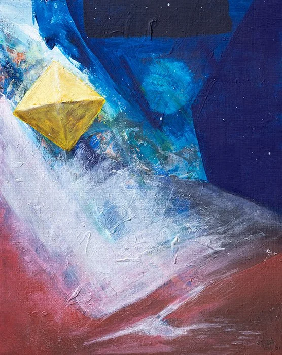 Don't Leave, Acrylic on Canvas, 41 x 51cm