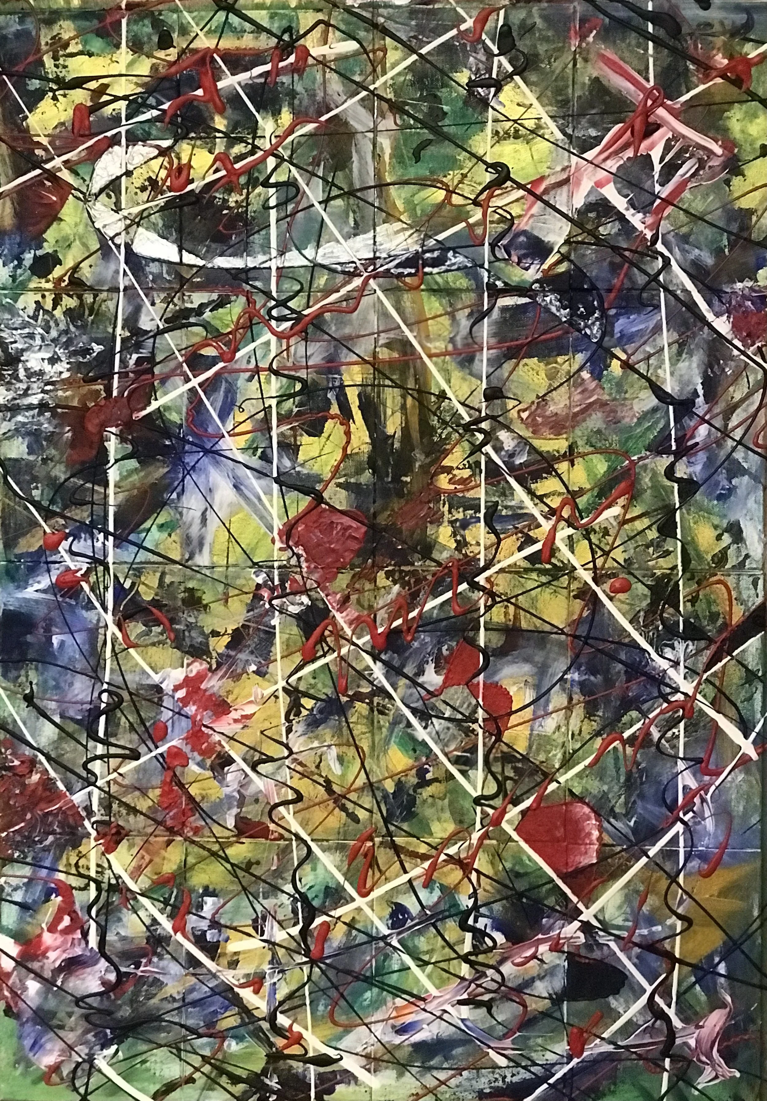 16 Panels of joy (prelude to reflections), Acrylic on Canvas Boards