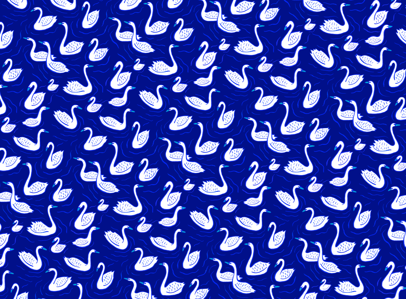 Copenhagen Swans - Pattern