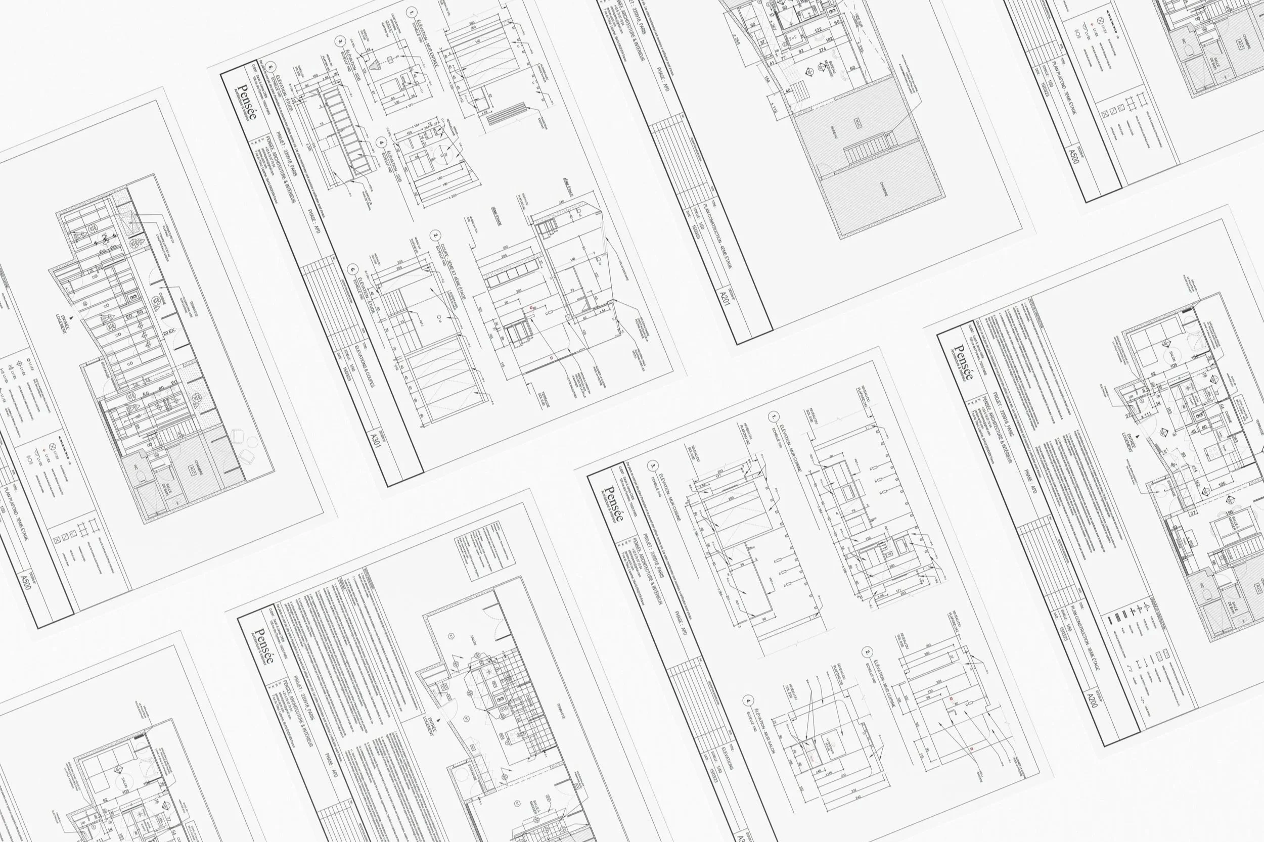 Appartement Plans Pensée Architecture & Intérieur Paris