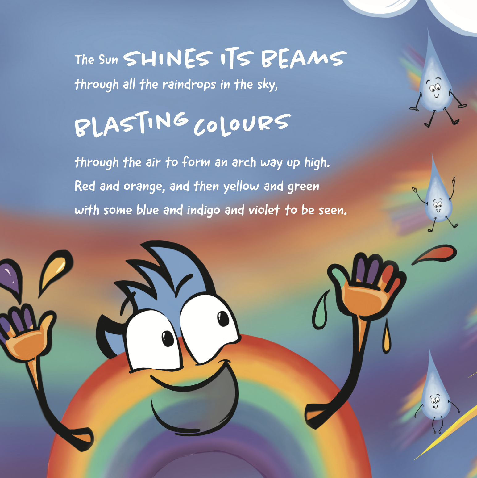 Riley Rainbow - text and image spread 