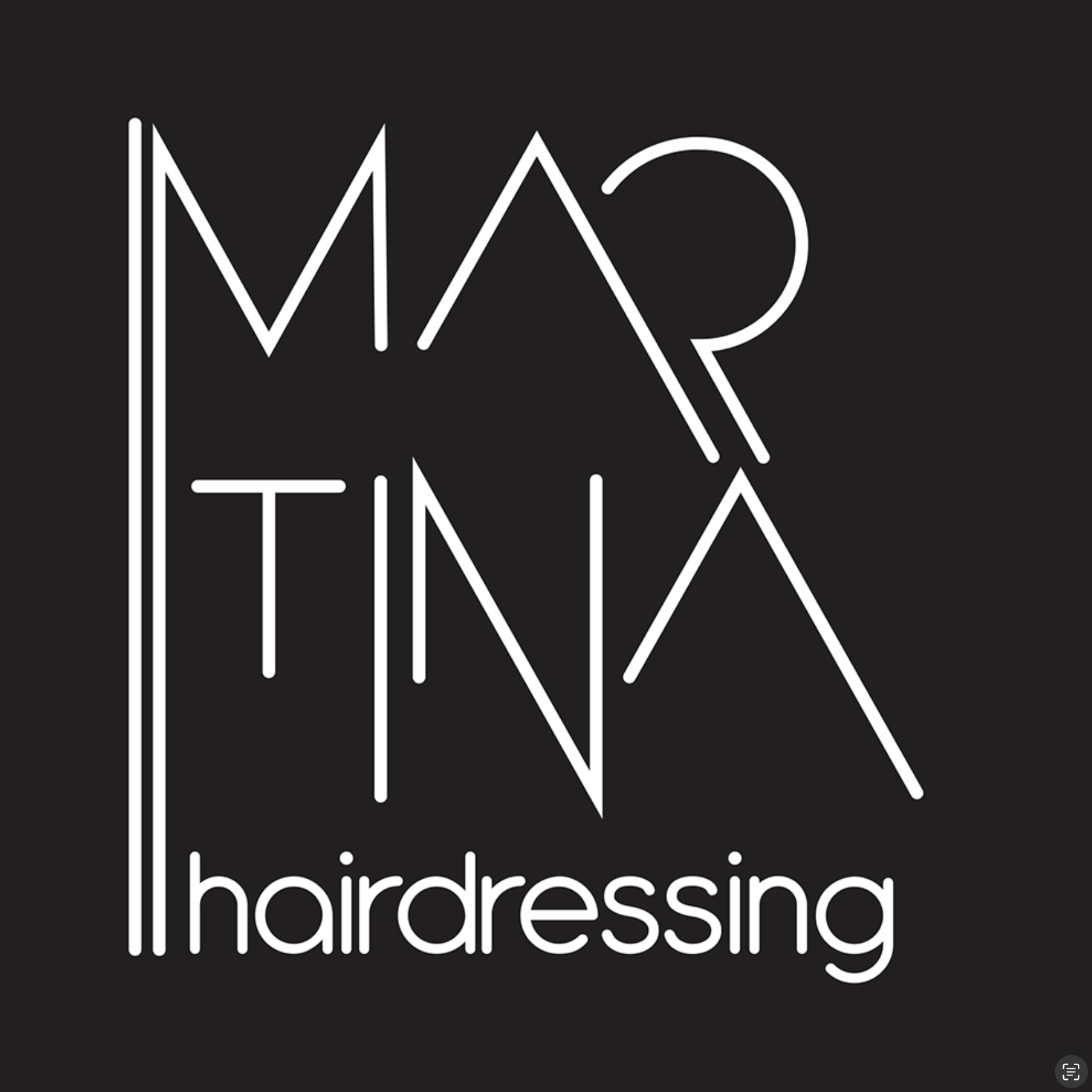 Logo Design - Martina Hairdressing, freelance hairdresser business.