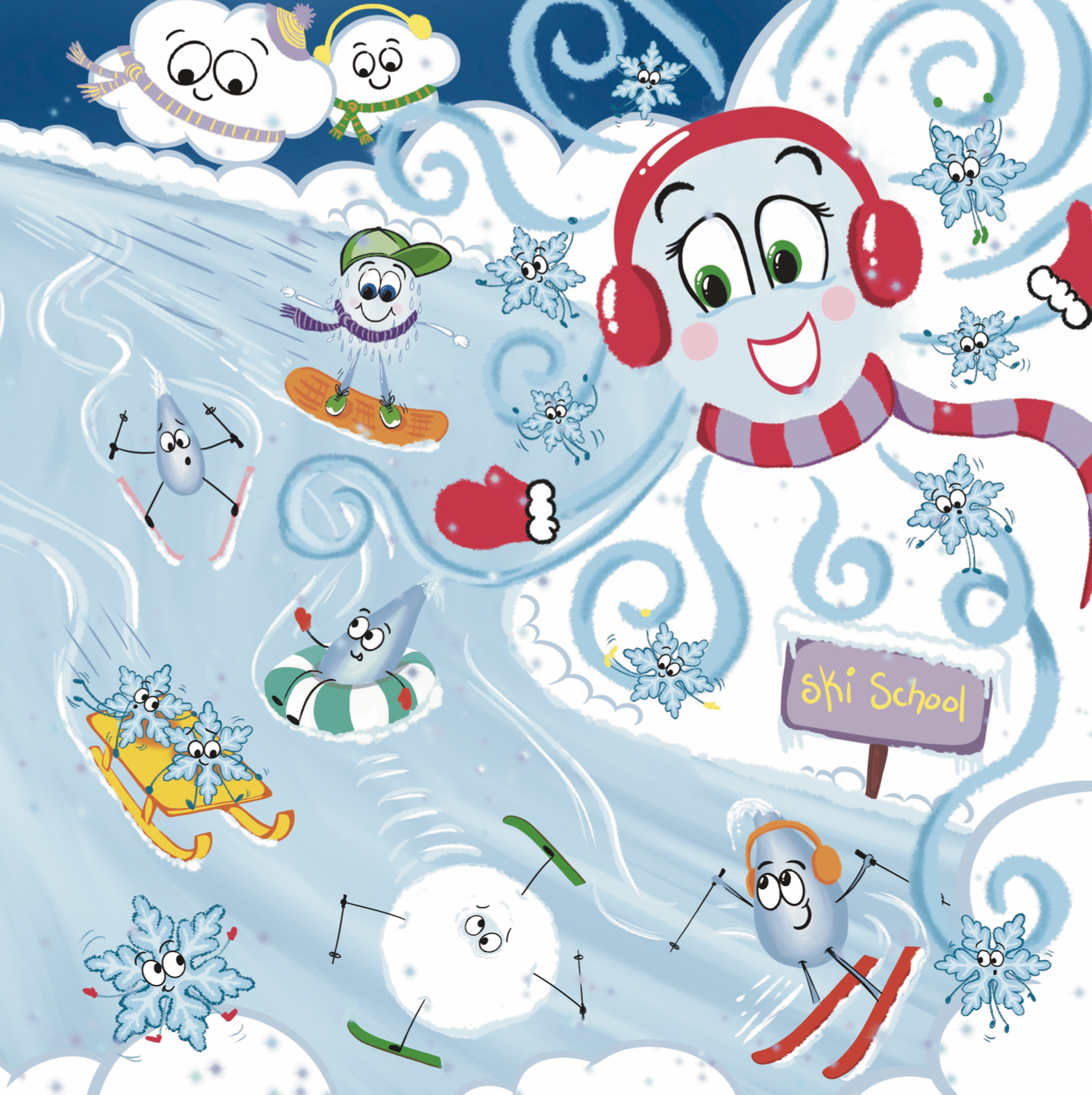 FiFi Flurry - Full page illustration, with lots of fun and action details.