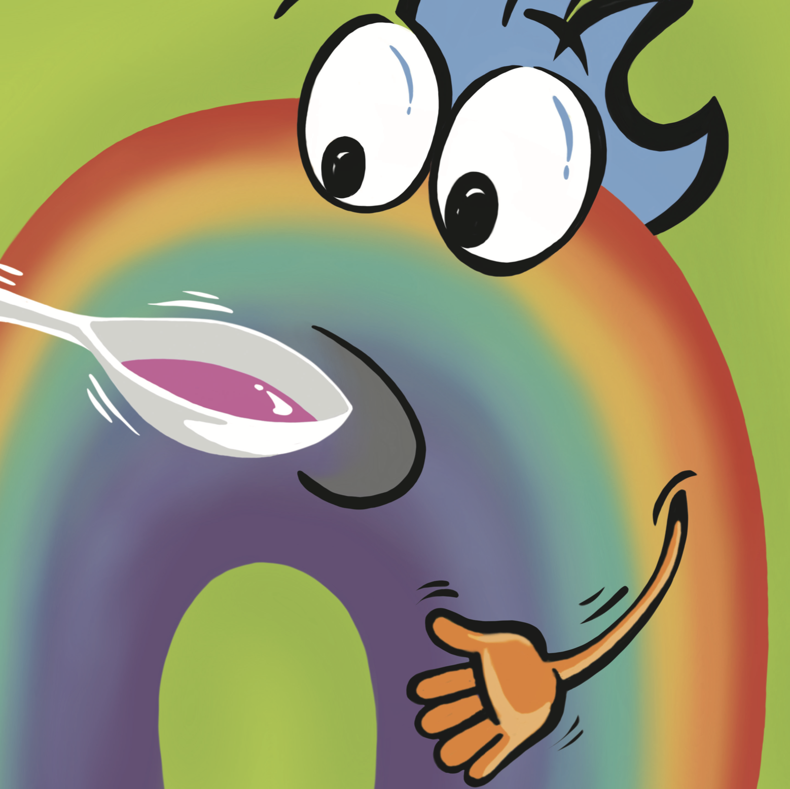 Riley Rainbow - full page illustration