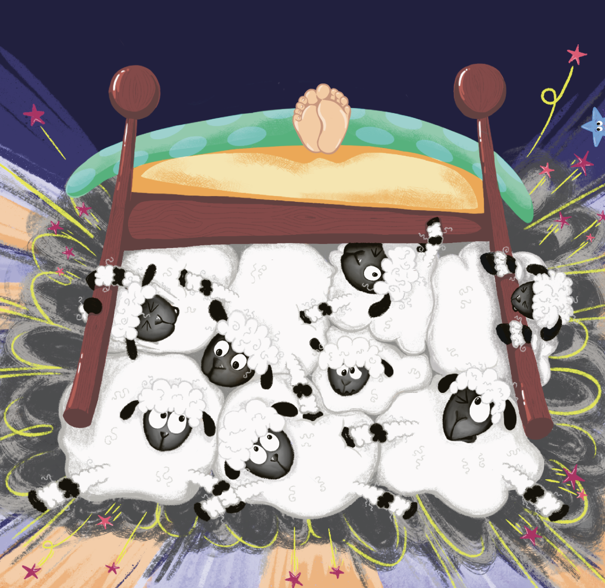 The Dream Team - part of full page spread illustration