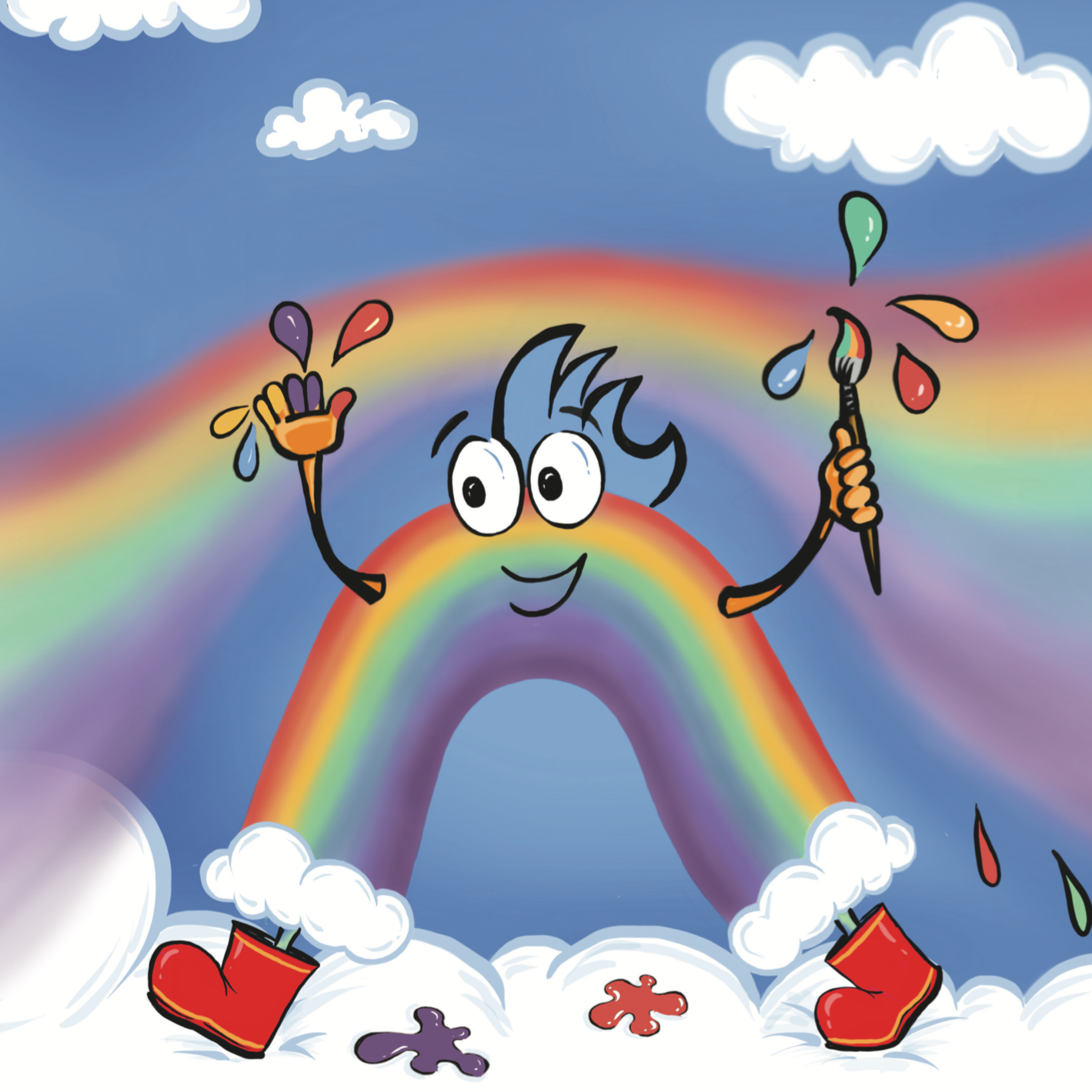 Book Illustration and Design Project - Riley Rainbow