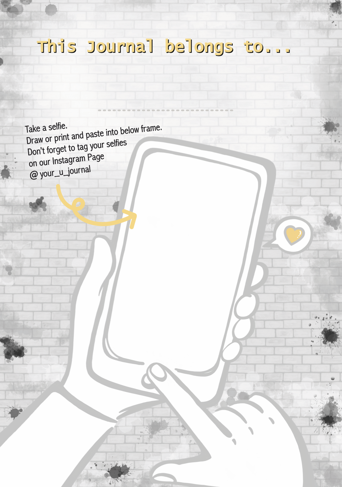 Mindfulness Journal for Tweens - Full page illustration, This book belongs to...