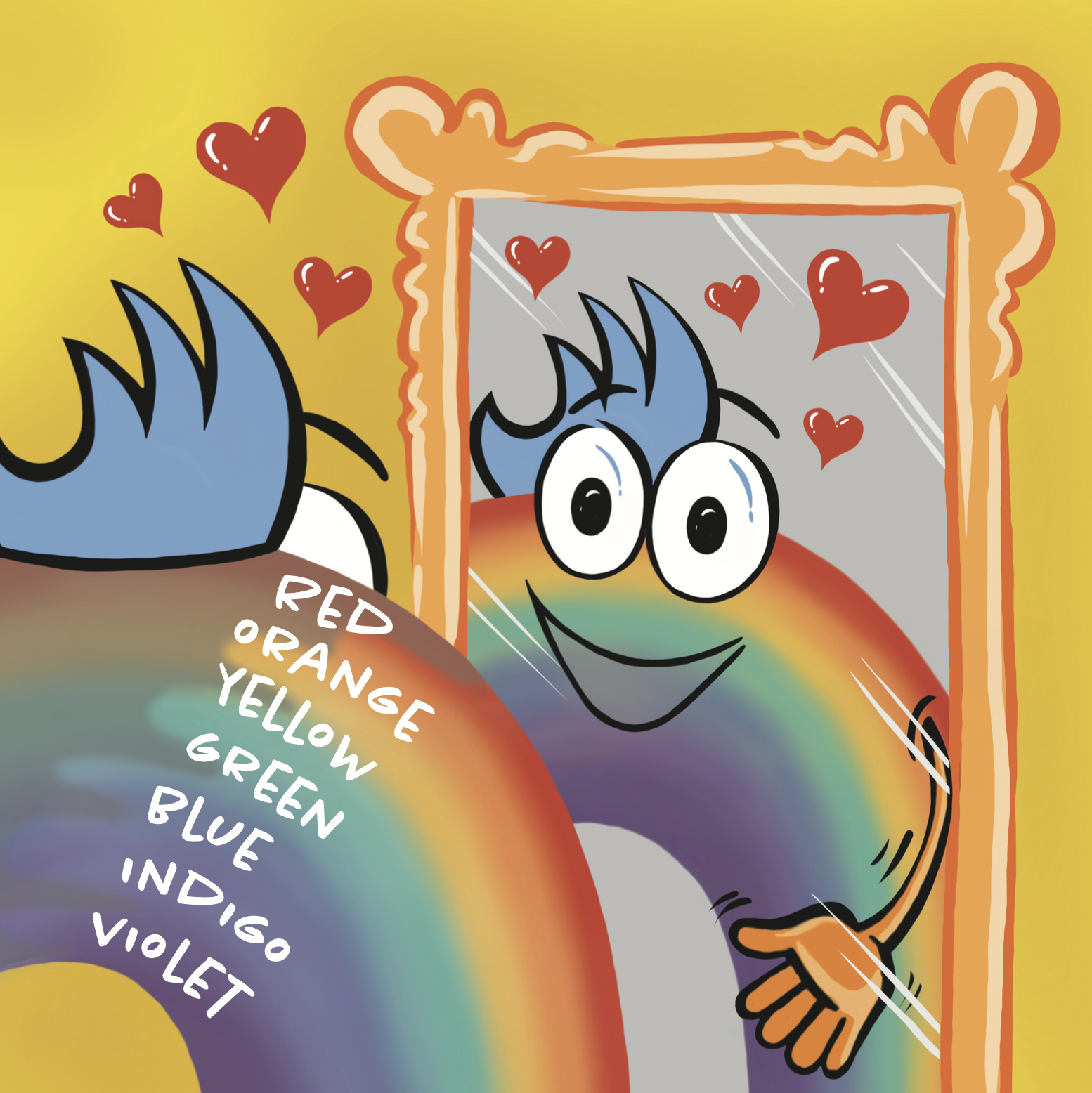 Riley Rainbow - full page illustration