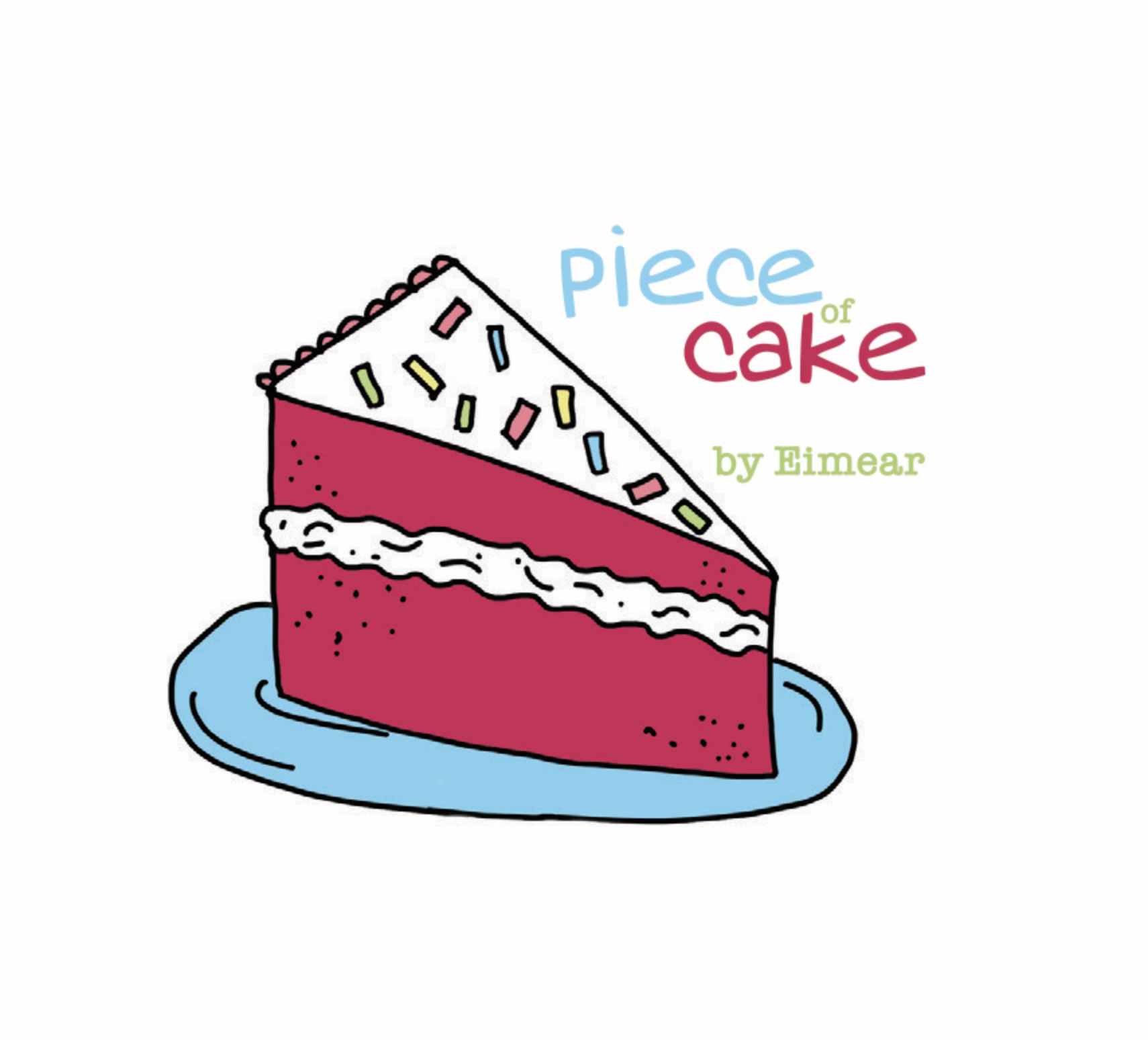 Logo Design - Piece of Cake, cake baking to order business.