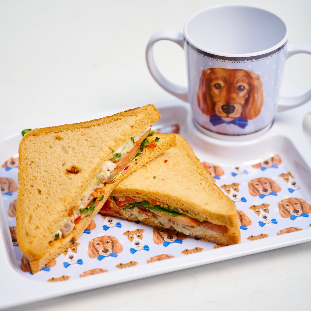 Rosa Lifestyle Small Serving Tray and Mug - Dogs