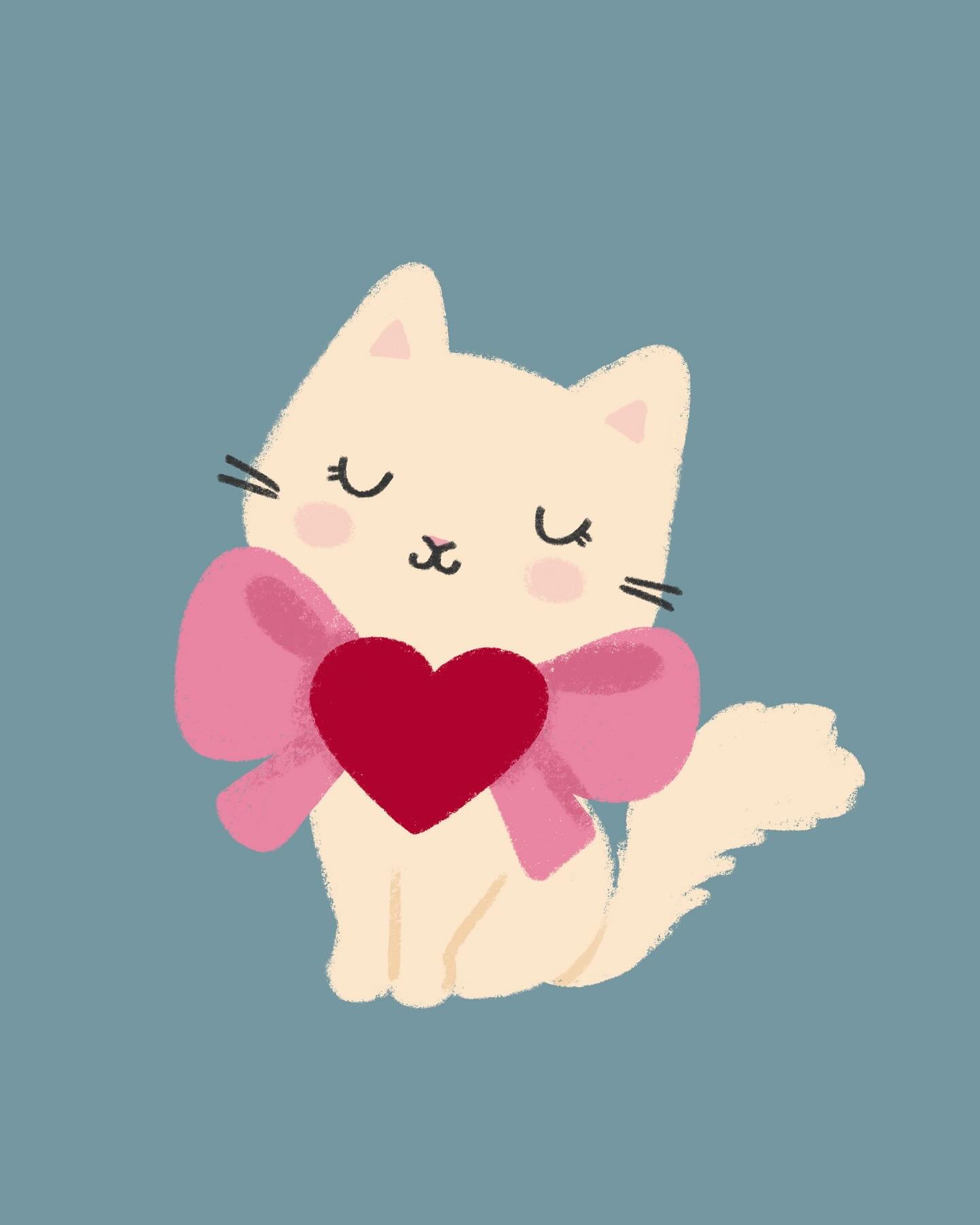 Purrfectly pawsome 💝 @thecolourcoop 

#thecolourcoop #surfacedesign #illustration #purrfectlypawsome #cutecat #artlicensing #kidsillustration #valentinesday #valentinesillustration
