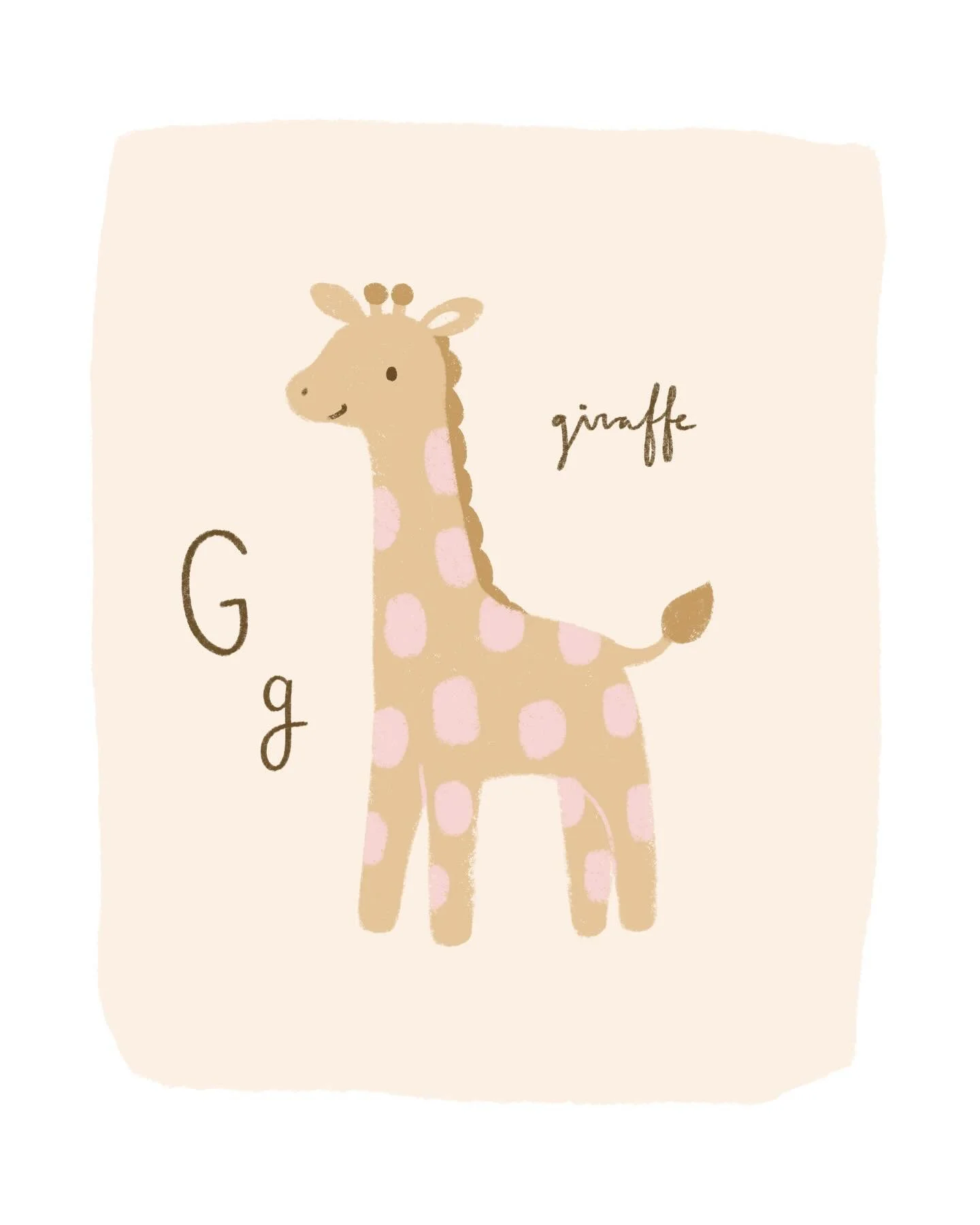 Day 8 - Giraffe 🦒 

#75artwithgenna #75art2026 #surfacepatterndesign #kidsillustration #giraffe
