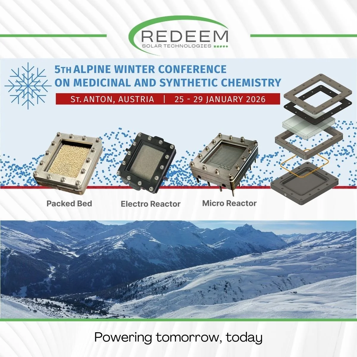 Redeem Booth at 5th Alpine Winter Conference on Medicinal and Synthetic Chemistry