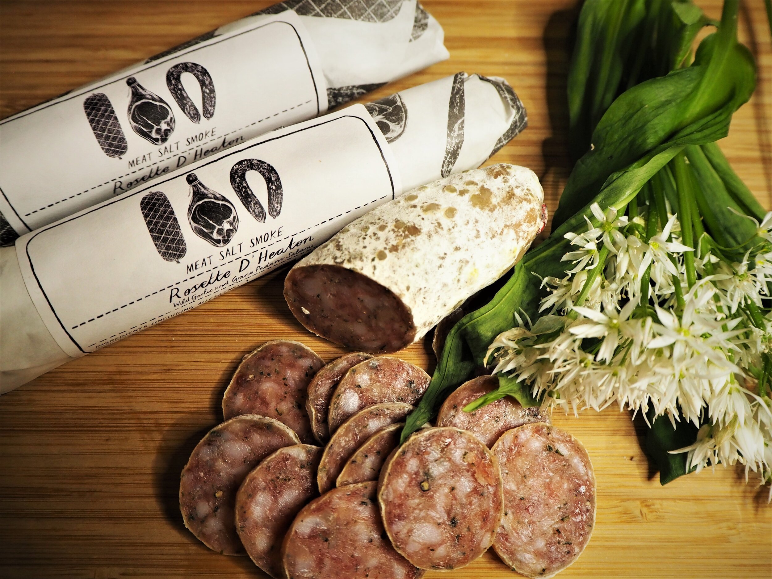 Rosette D'Heaton (Wild Garlic and Grana Padano Salami)