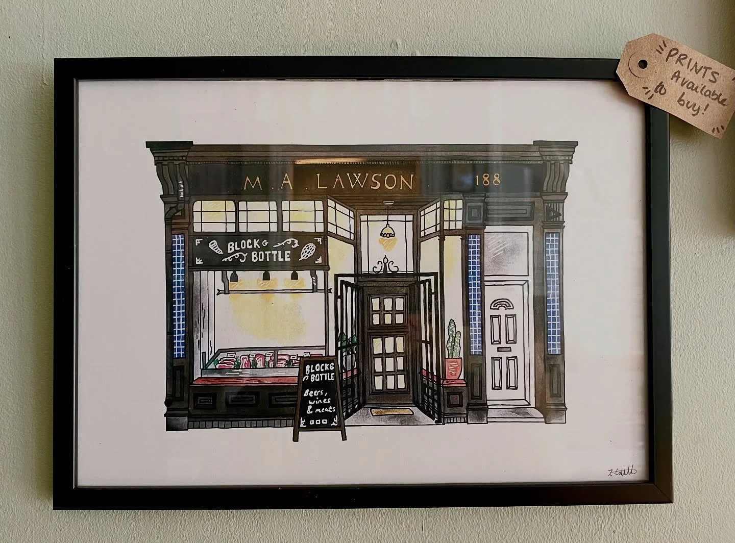 If you&rsquo;ve seen this beautiful picture created by @zoecotterillart hanging in our shop before, you&rsquo;ll be happy to know that we&rsquo;re now stocking prints of it. They&rsquo;re in the shop now, so come grab one for yourself or as a gift fo