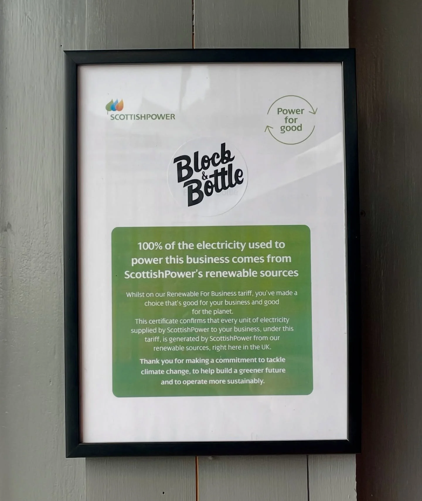 Shopping at Block &amp; Bottle is good for the environment. We use grass fed British meat, sourced locally without compromising on animal husbandry. We wrap up your meat with paper to minimise plastic use. Or you can bring your own containers to take