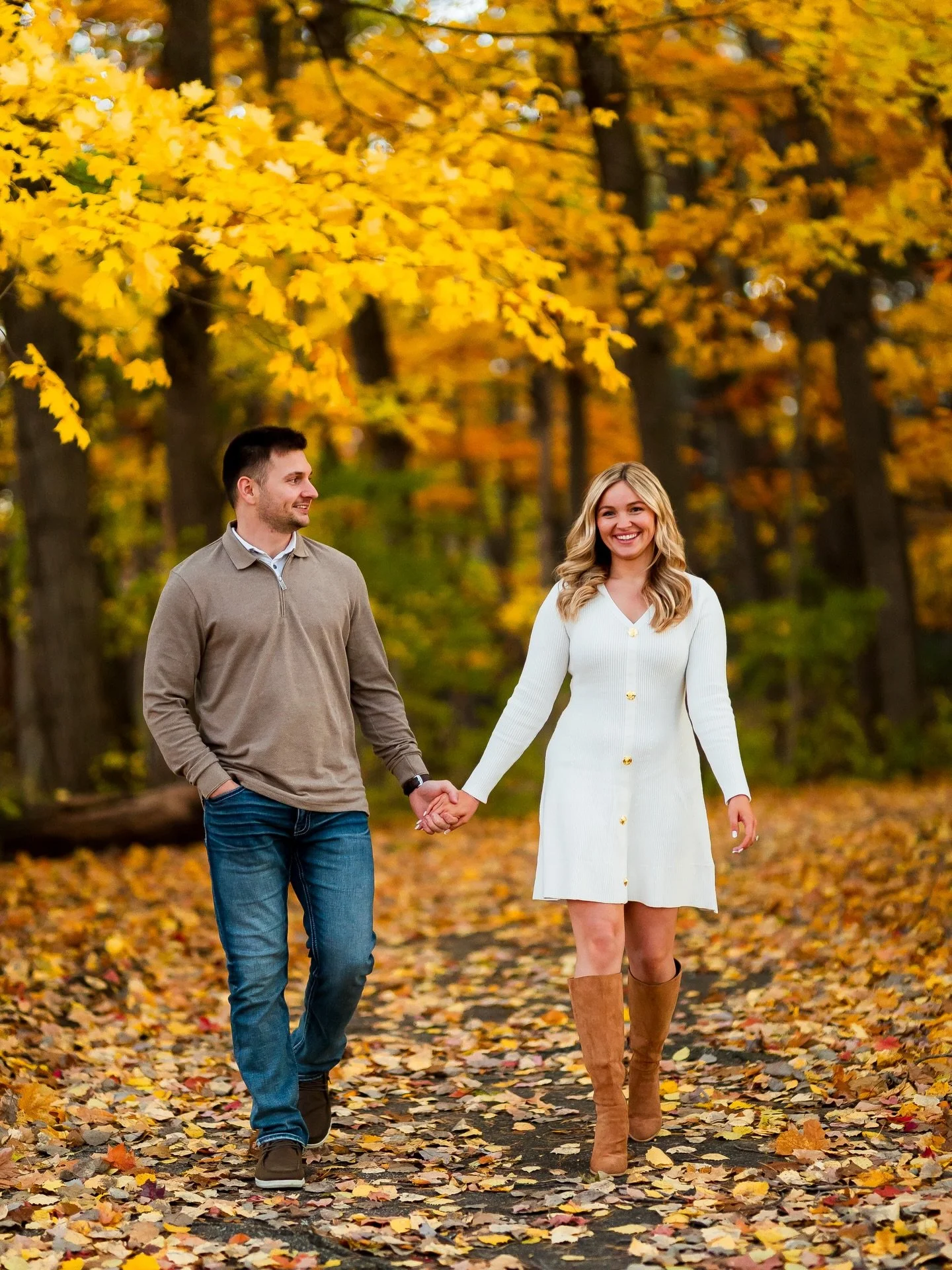 engagement photos for Brec &amp; @liv_ostrander always so many smiles and laughs with these two! 📸✨🍾
