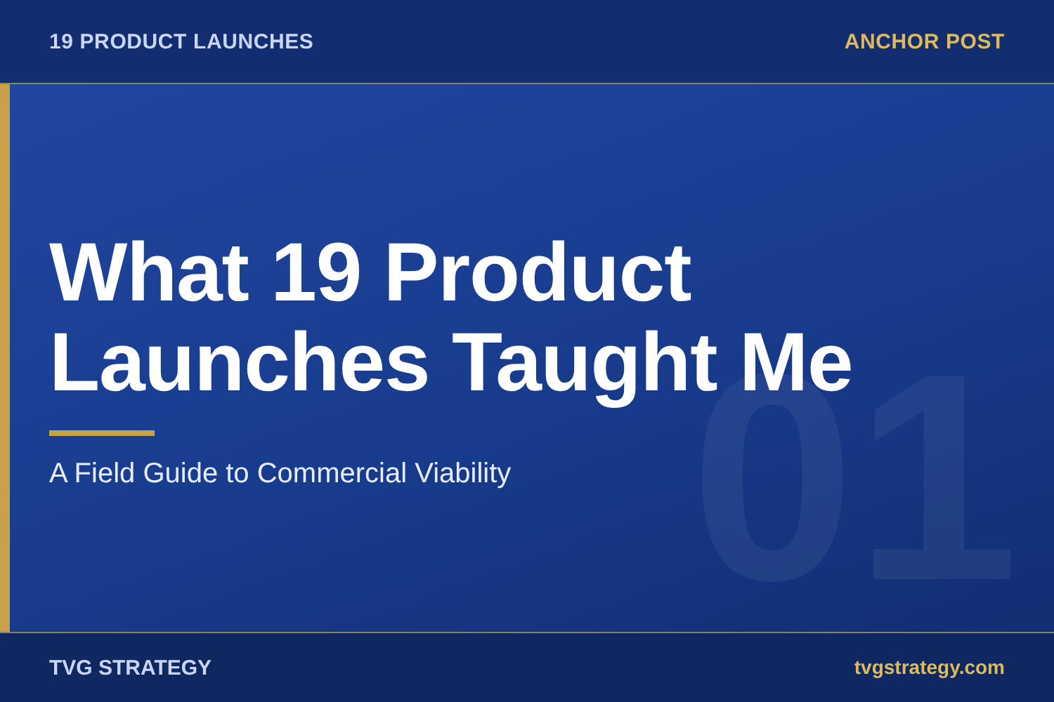 What 19 Product Launches Taught Me: A Field Guide to Commercial Viability