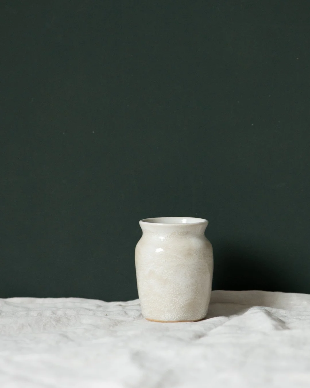 Snowfall Heart Bud Vase