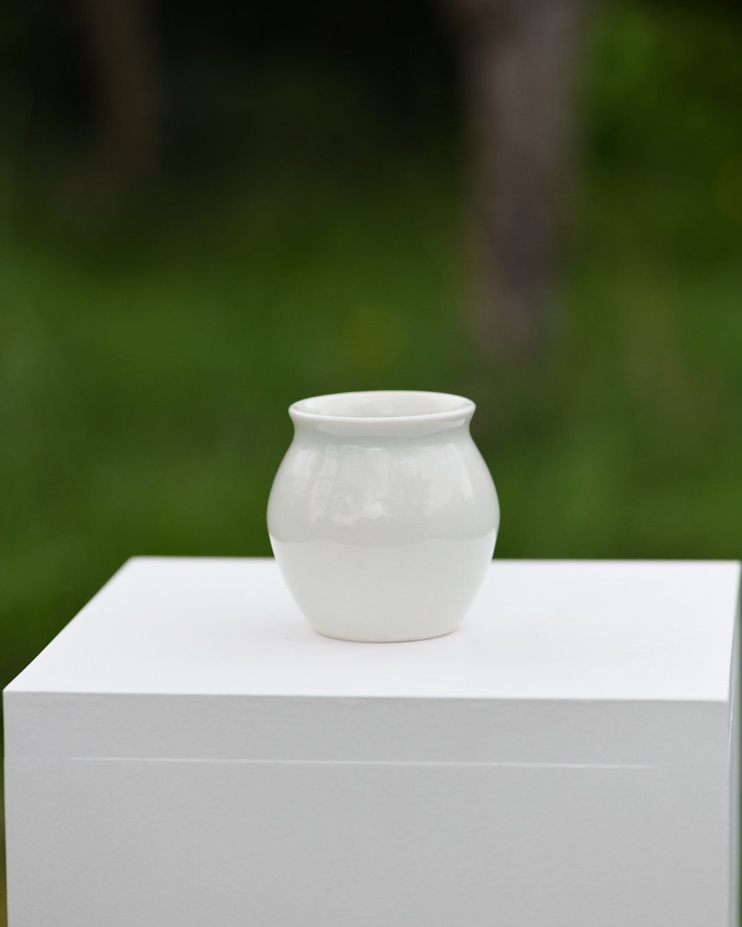Pale Green Round Bud Vase