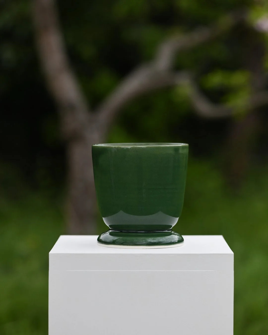Dark Green Small Flower Urn