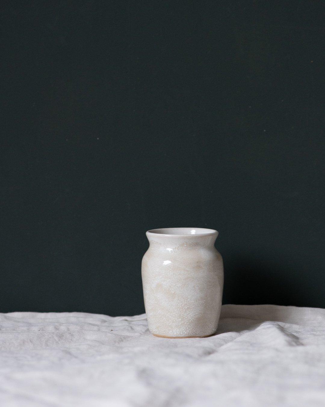 Snowfall Heart Bud Vase