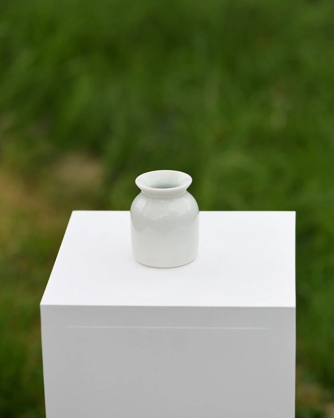 Pale Green Bottle Bud Vase