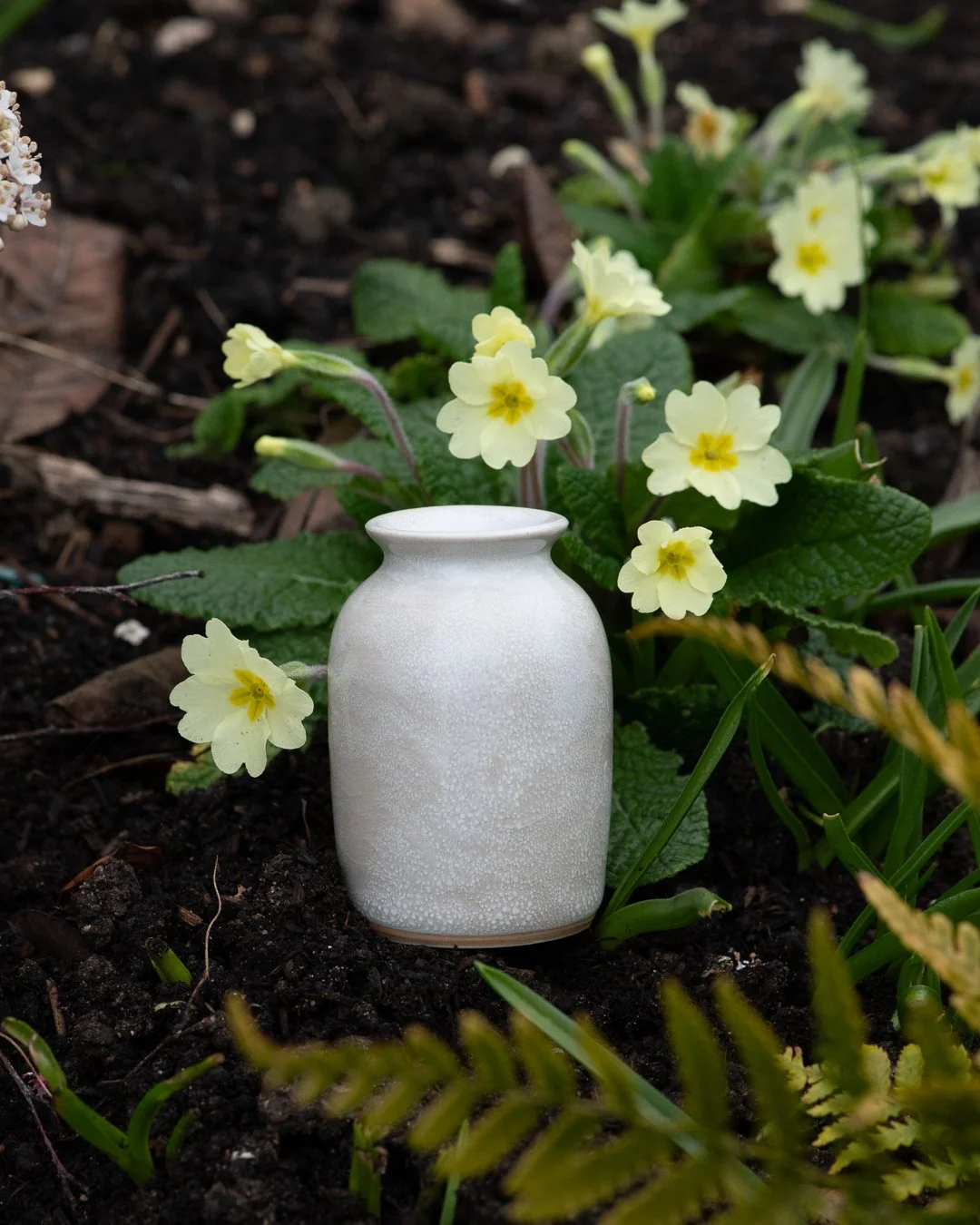 Snowfall Bottle Bud Vase I