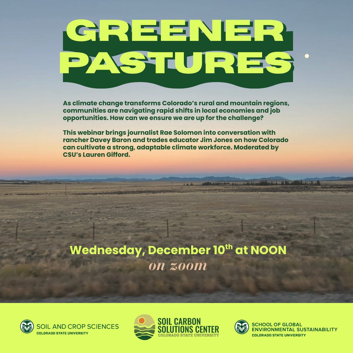 Greener Pastures Webinar with Rae Solomon and Lauren Gifford
