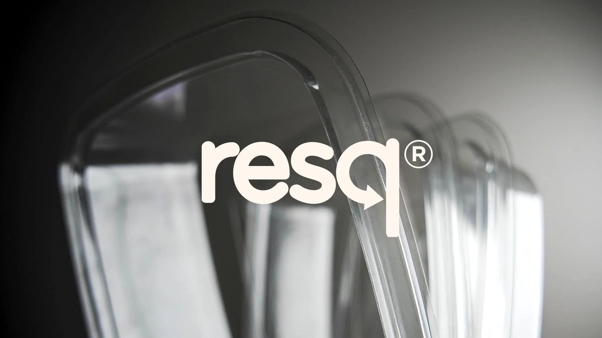 resq® logo with three plastic food packaging containers in the background