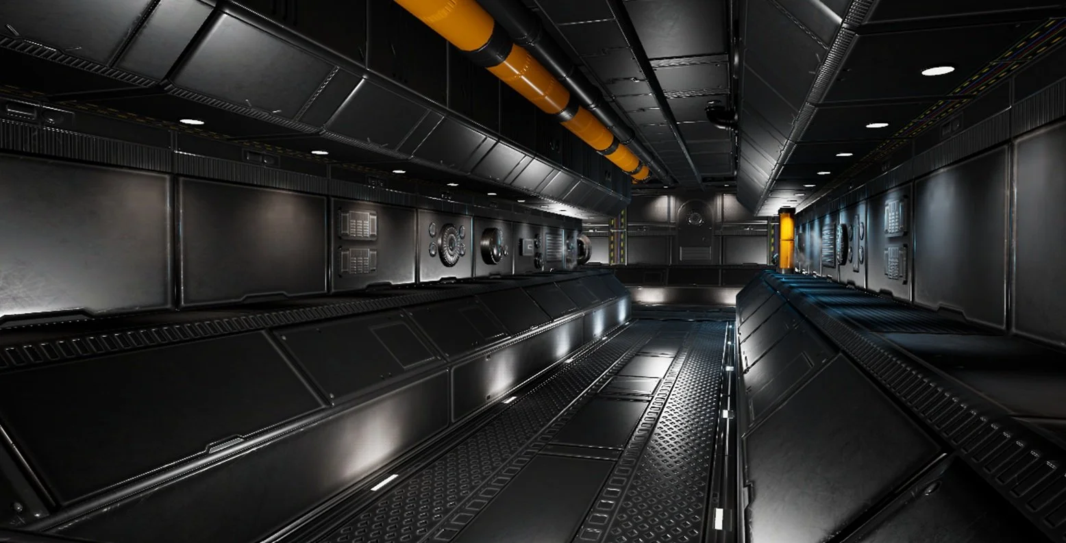 Gorgeous sci-fi corridoor