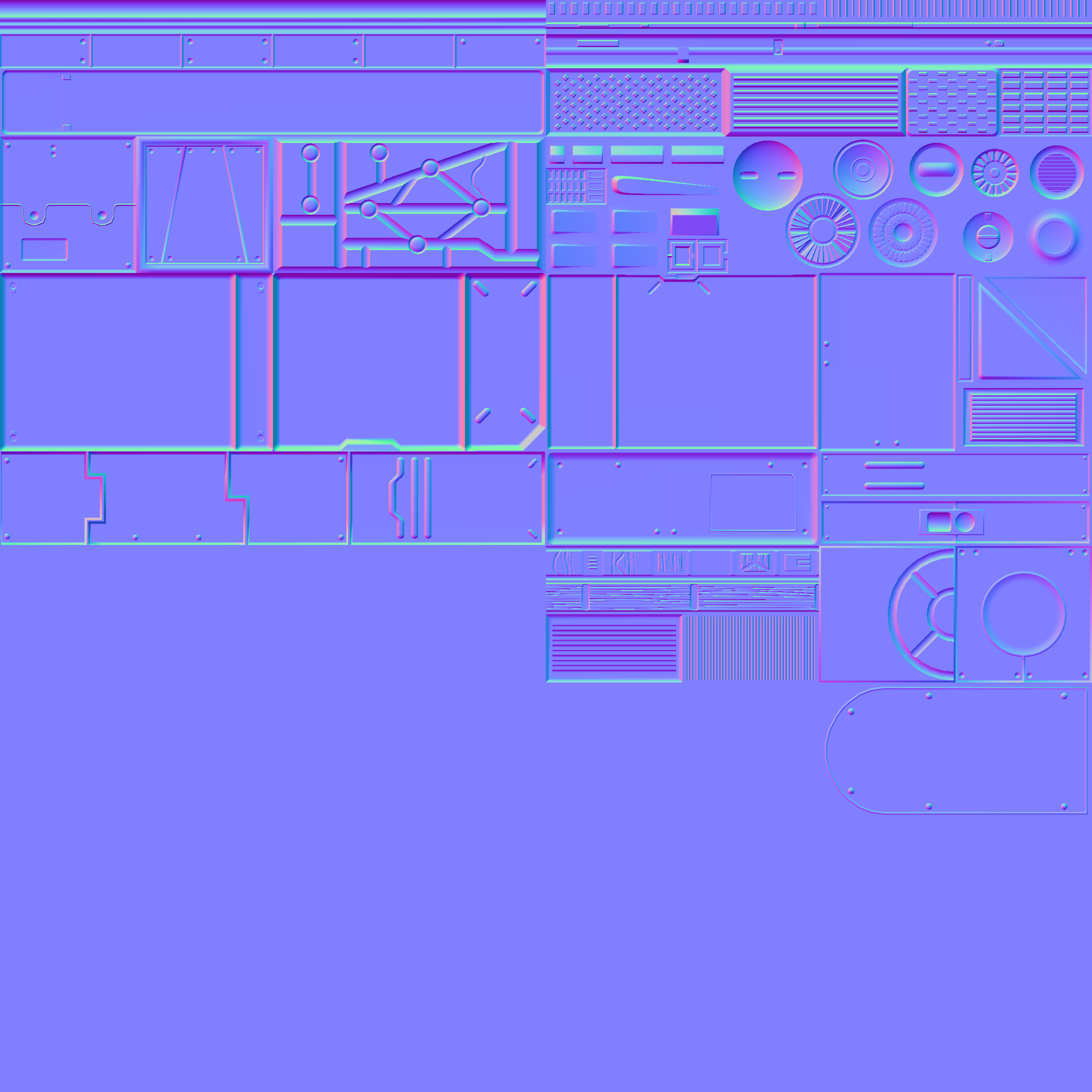 A sci-fi trim sheet