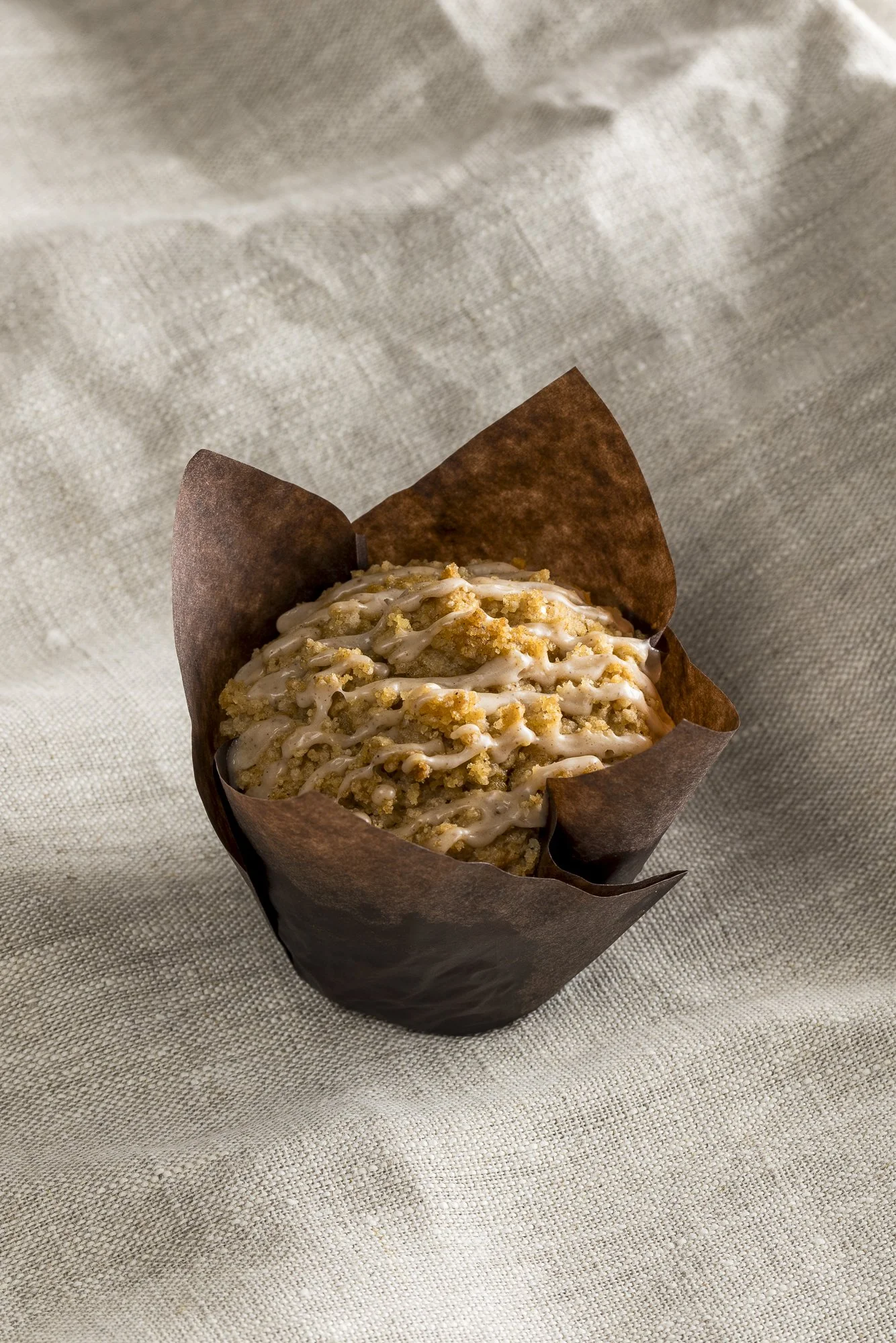 Vegan Candied Yam Crumble Muffin