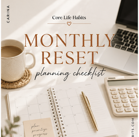 Monthly Reset Checklist