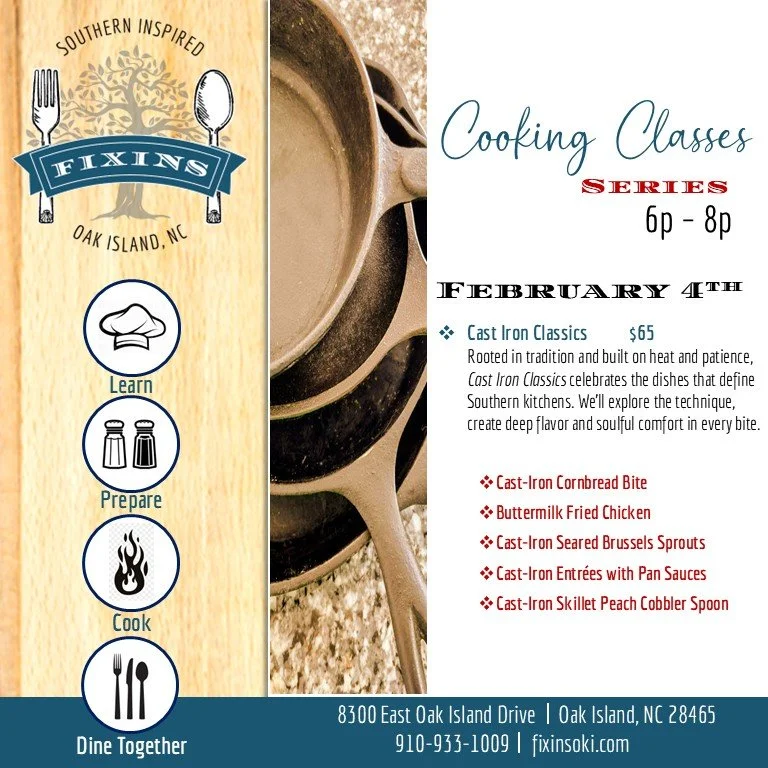 February 11th Cooking Class