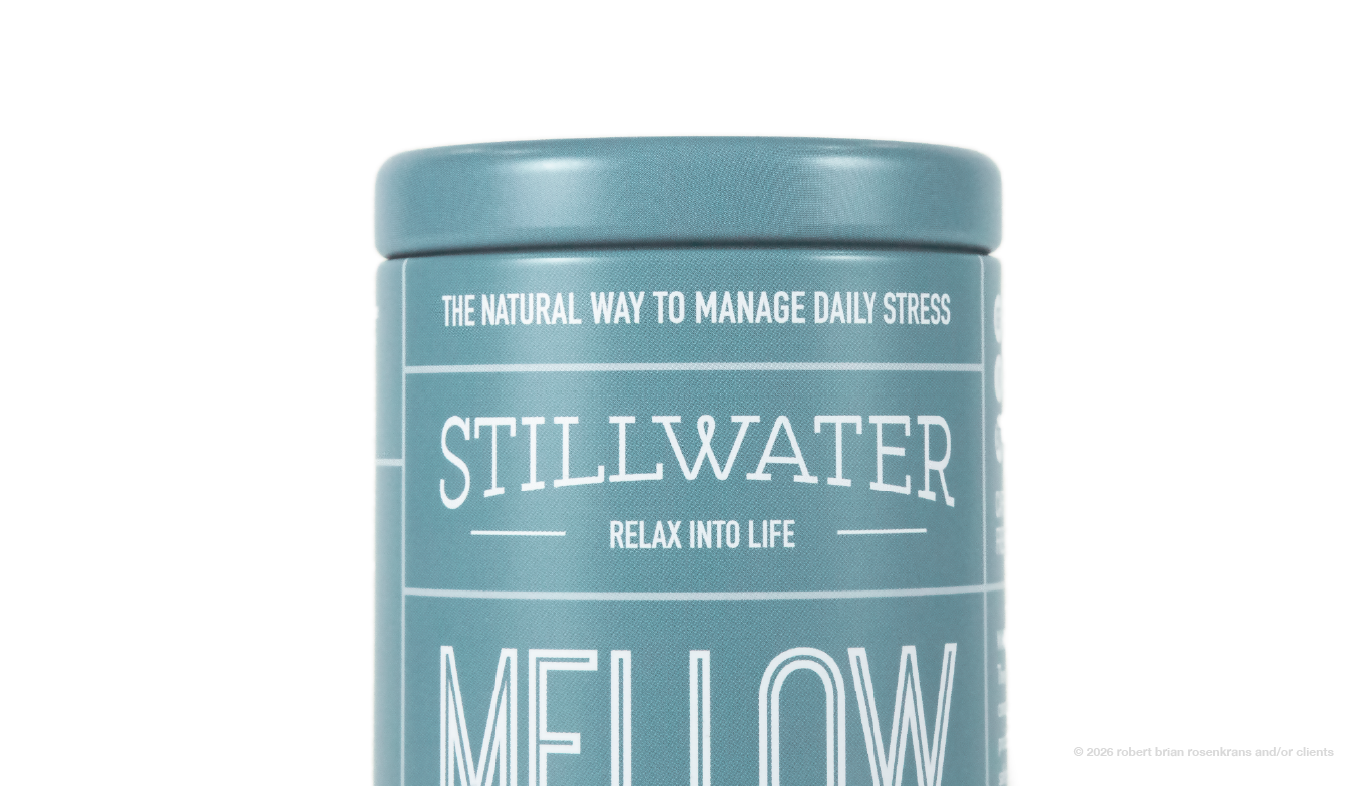 Stillwater THC tea logo and packaging
