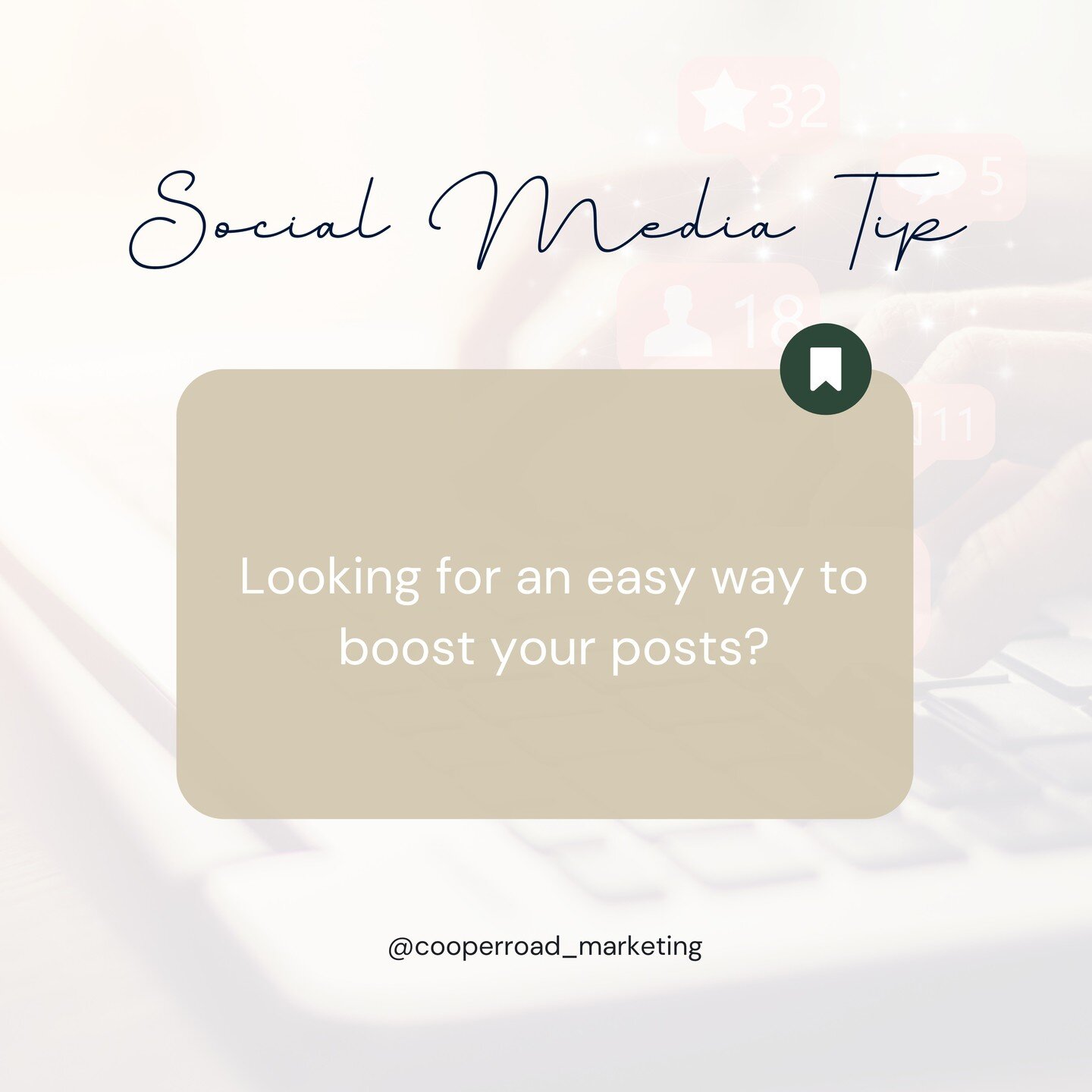 So easy, anyone can do it! The whole point of #socialmedia is to be social, but the #algorithms love it when you're also intentional. Timing your engagement can really boost your return. Give it a try and leave me a comment on your thoughts.👇
.
.
#m
