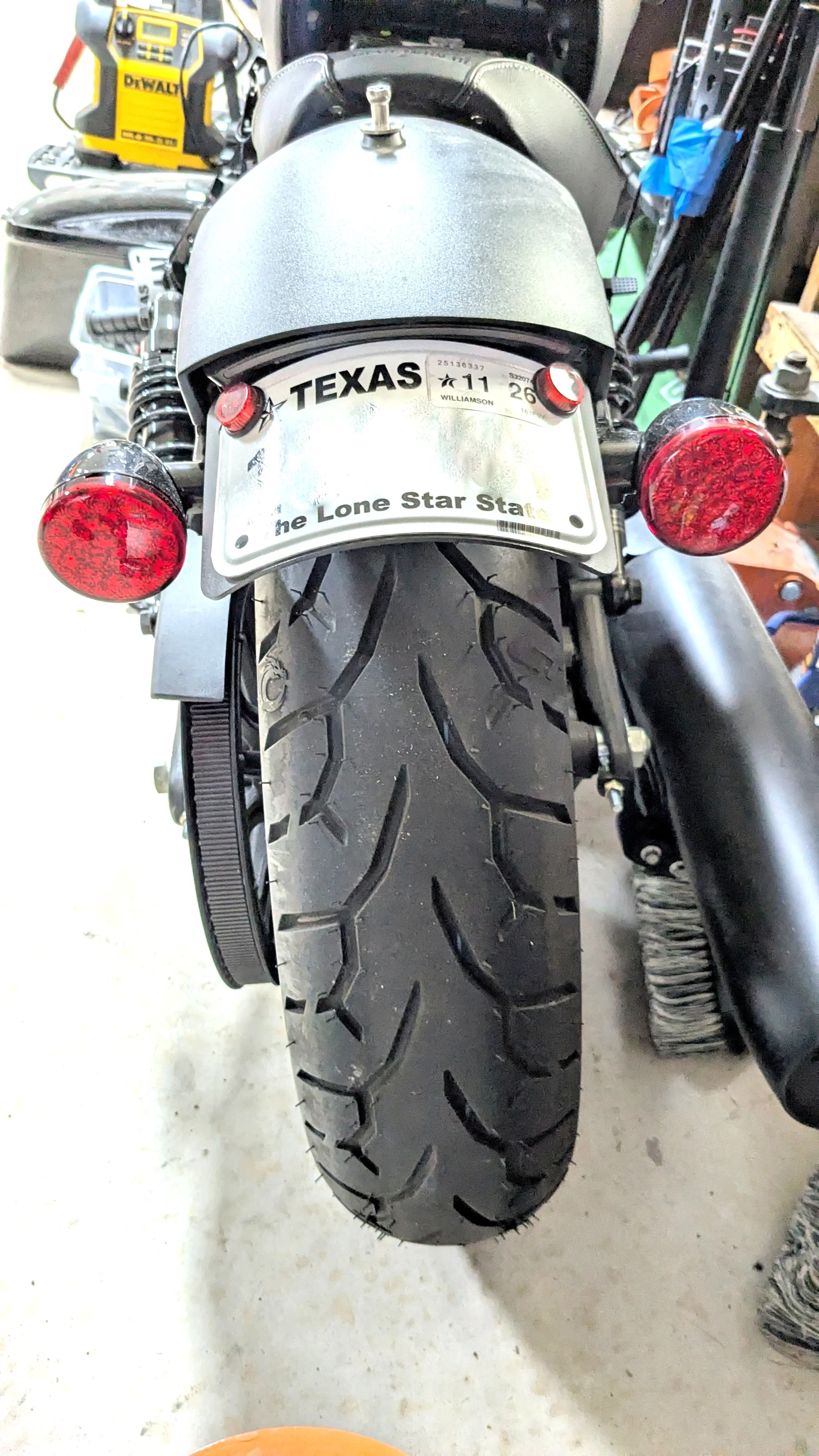 NEW! 2025 Indian Scout License Only Tuck (Keep Your OEM Signals) with Left OEM Stalk Signal Mount