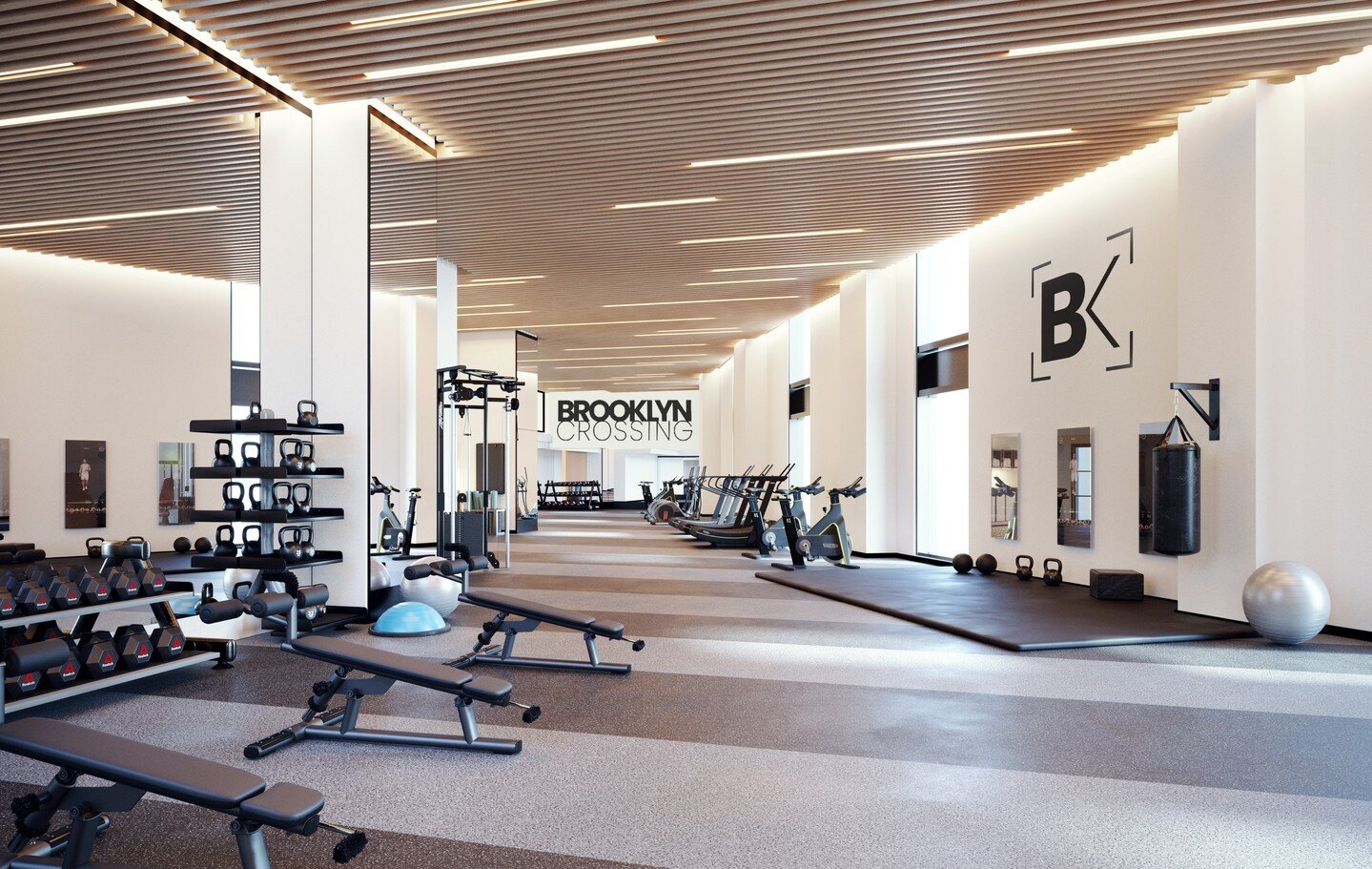 Show us your strength. @BklynCrossing has 5,200 square feet of space in its fitness center for you to work out in style. Tap the link in bio to see what this gym offers and all of the other amenities at Prospect Heights' most exciting address.

📷: @