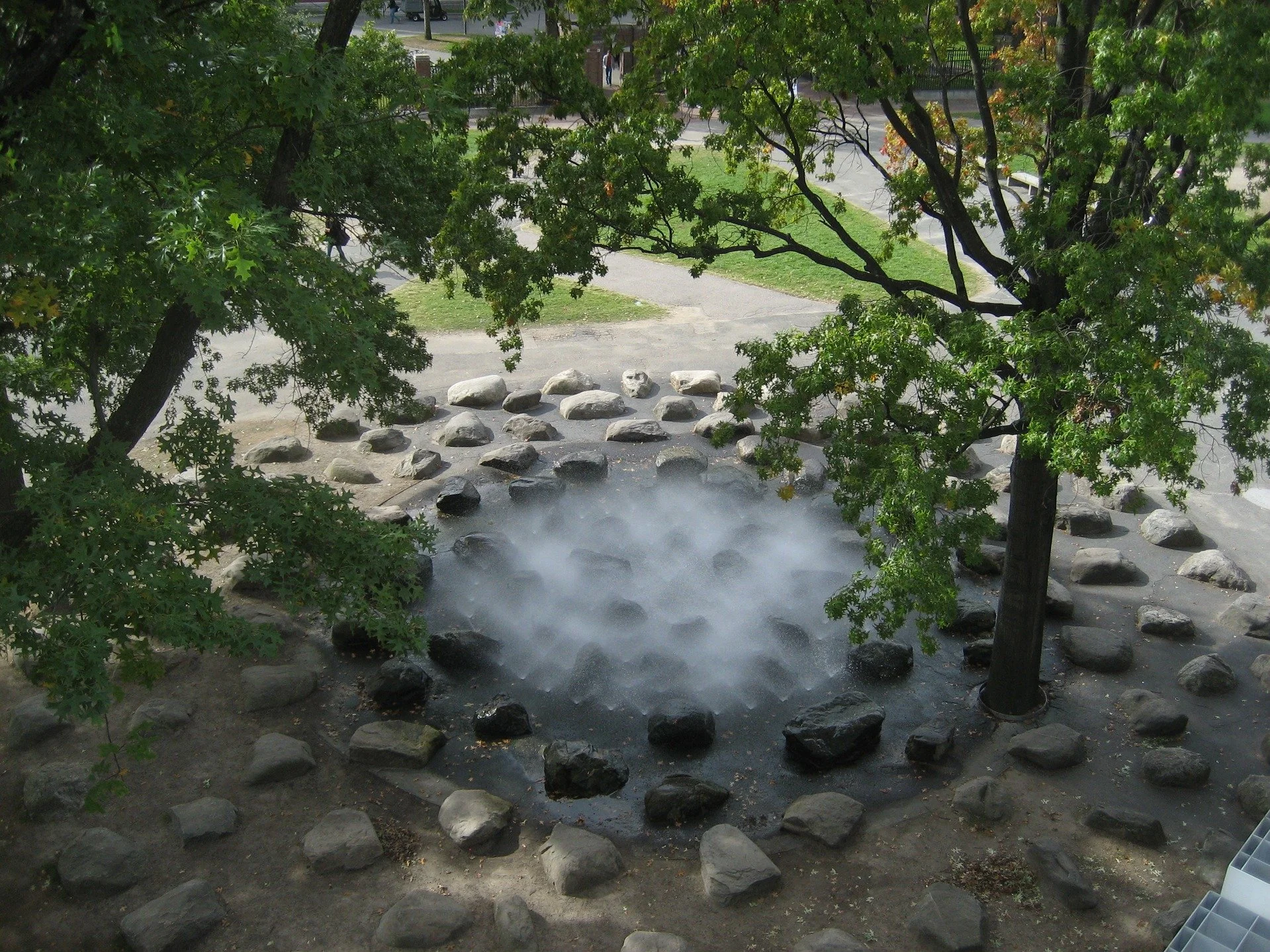 Celebrating the end of World Landscape Architecture Month with a look back at some of our golden oldies. 

Tanner Fountain, Harvard University (1984) 
South Coast Plaza Town Center, Costa Mesa, CA (1991) 
Weyerhaeuser Headquarters, Tacoma, WA (1972) 