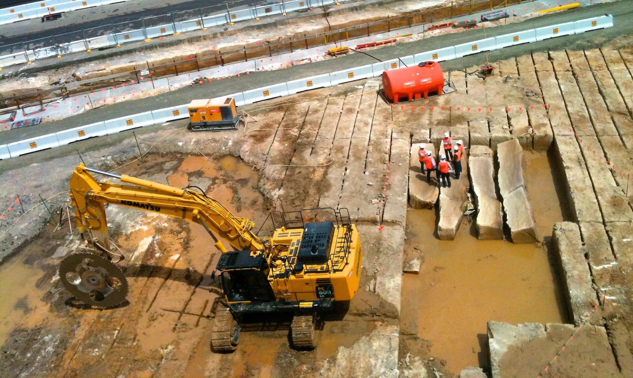 Continuing the celebration of Barangaroo's 10th anniversary with some behind the scenes photos from the construction of the park!