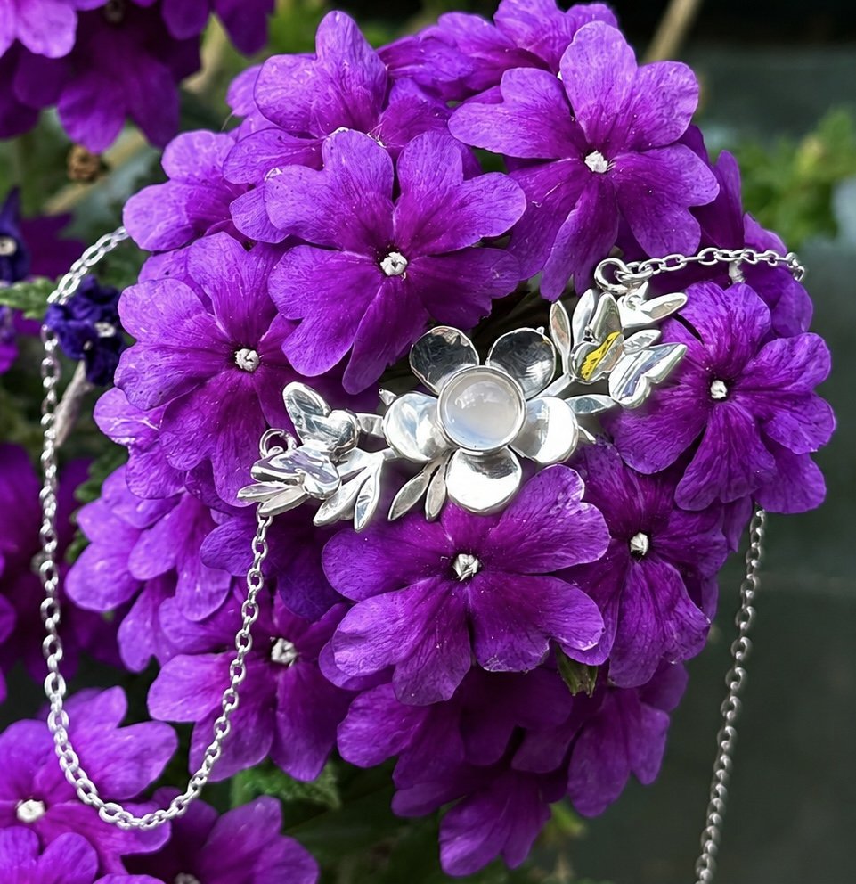 sterling silver “in my garden” necklace