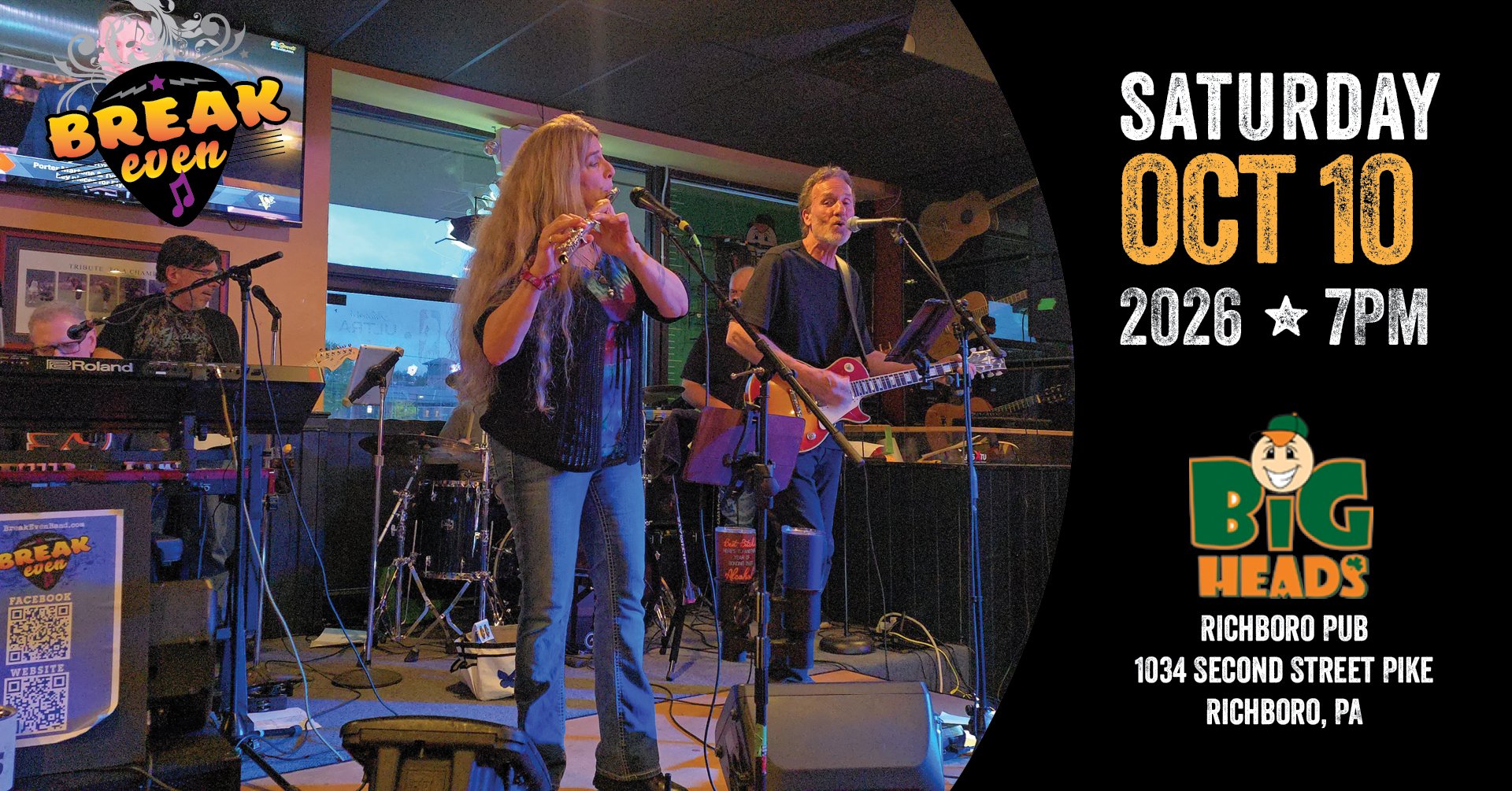 BreakEven at BigHeads Richboro Pub