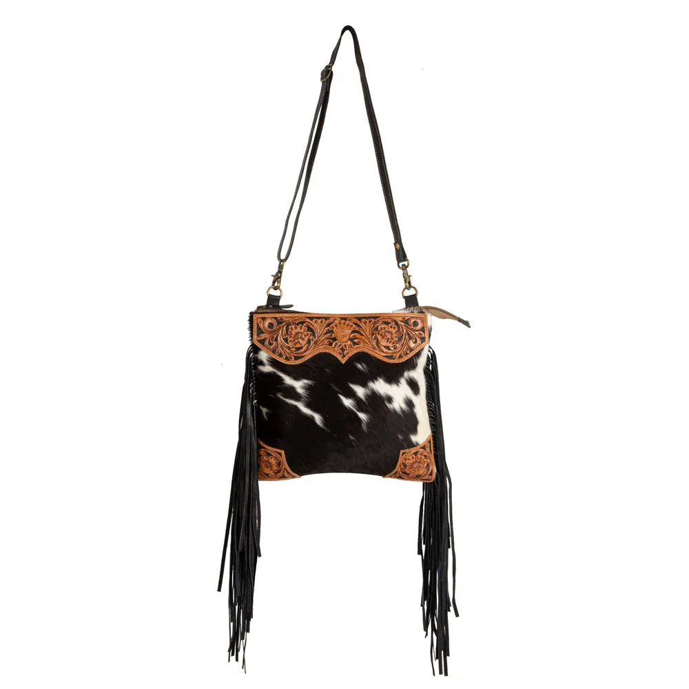 Tumbleweed Trail Fringed Hand-Tooled Bag - 4.webp